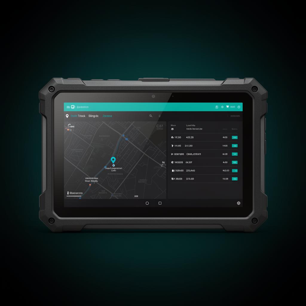 Tablette chauffeur durcie (option)